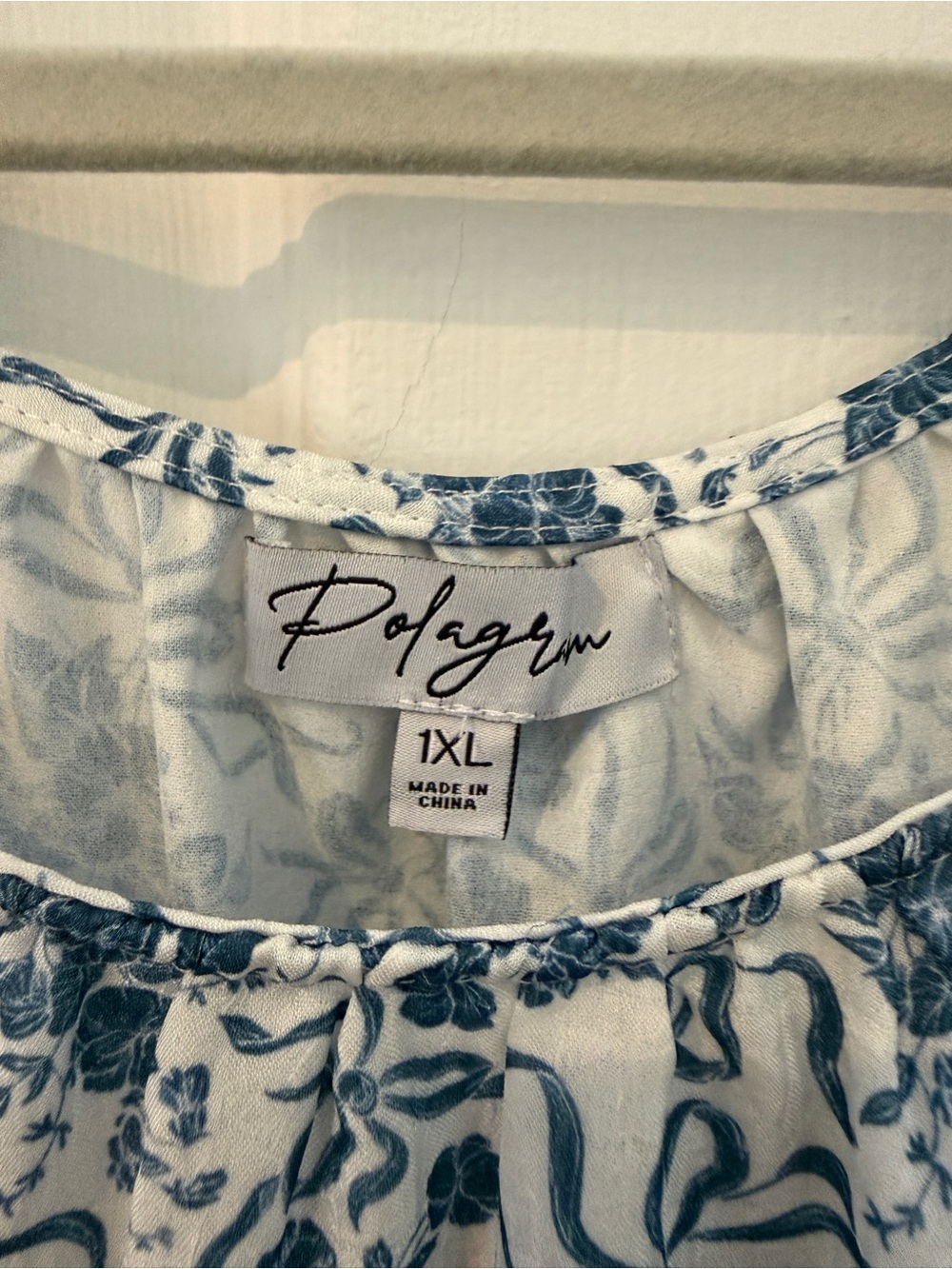 Piper & Scoot White and Blue Floral Midi Dress - Picture 2 of 4